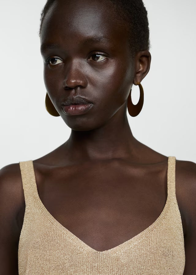 Mango top kling in gold - D1