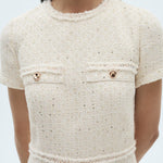 Mango dress lux in raw/unbleached - D6
