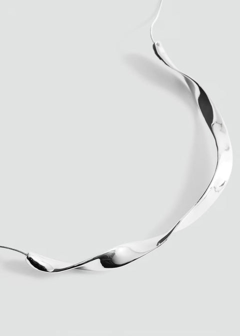 Mango necklace frida in silver