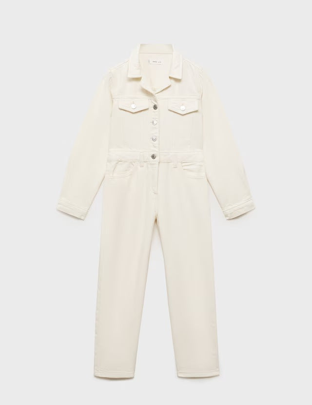 Mango jumpsuit worker in raw/unbleached - B