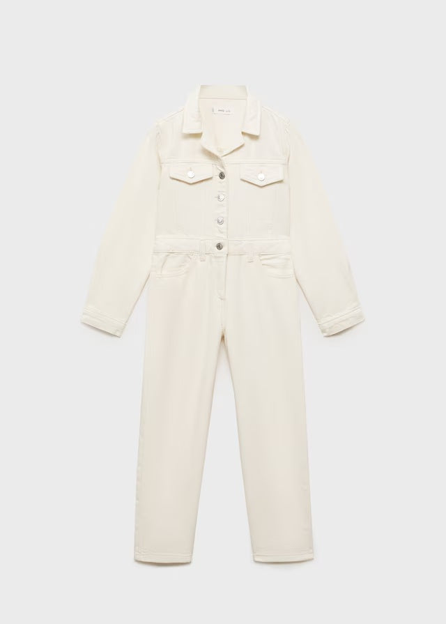 Mango jumpsuit worker in raw/unbleached - B