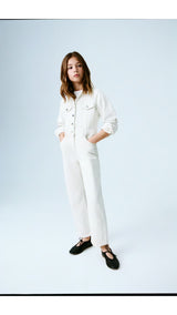 Mango jumpsuit worker in raw/unbleached - D5