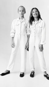 Mango jumpsuit worker in raw/unbleached - D7