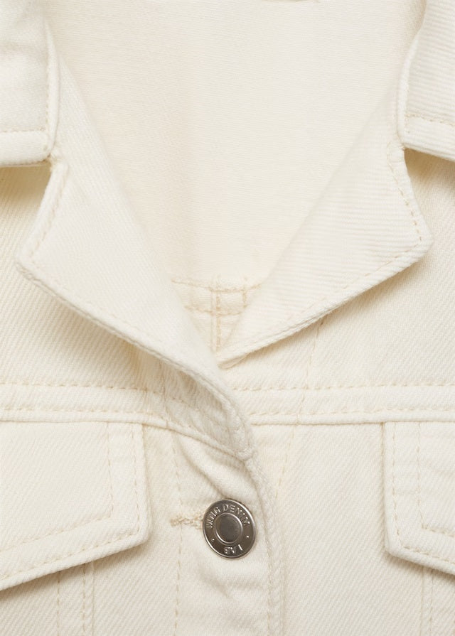 Mango jumpsuit worker in raw/unbleached - D8
