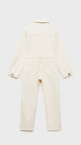 Mango jumpsuit worker in raw/unbleached - R