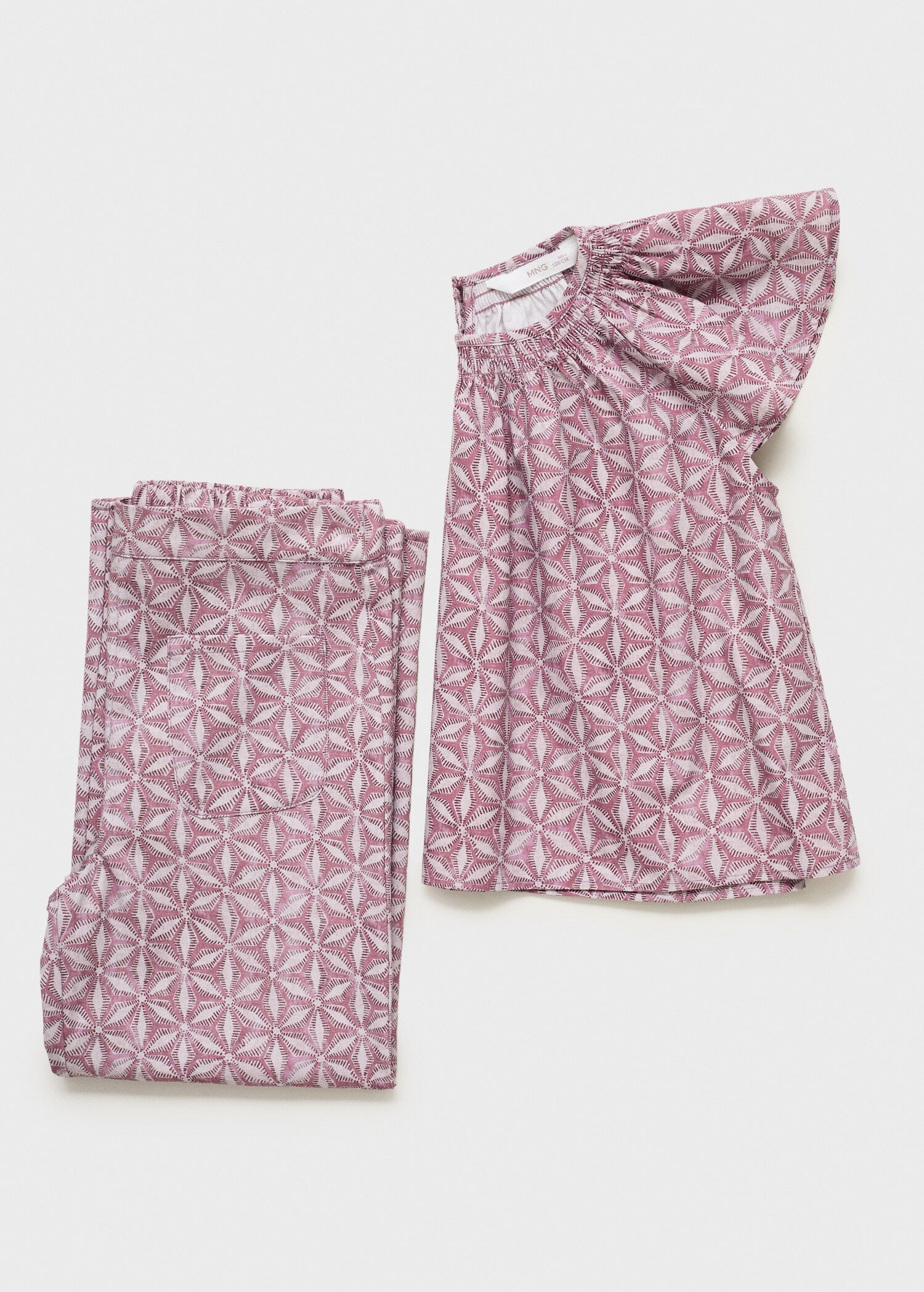 Mango trousers carlota in pink - D8