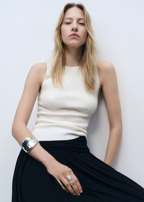 Mango top hernan in raw/unbleached