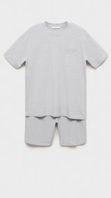 Mango pyjama sleep in grey - B