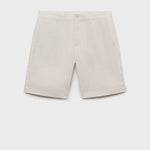Mango bermudas carp in off white - B