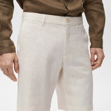 Mango bermudas carp in off white - D1