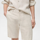 Mango bermudas carp in raw/unbleached - D1