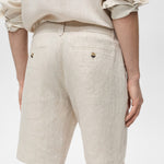 Mango bermudas carp in raw/unbleached - D2