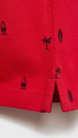Mango poloshirt fermicy in red