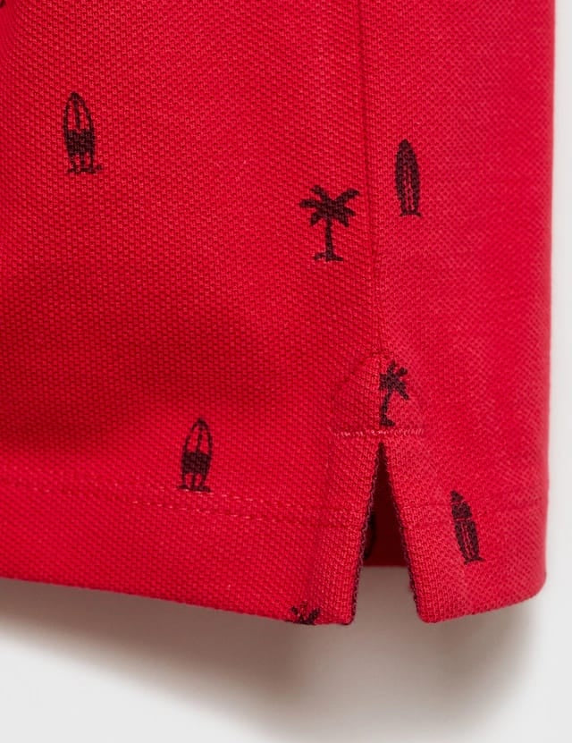 Mango poloshirt fermicy in red