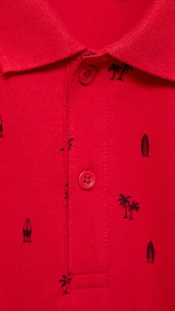 Mango poloshirt fermicy in red