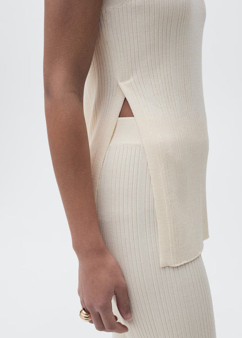 Mango trousers puigdi in raw/unbleached