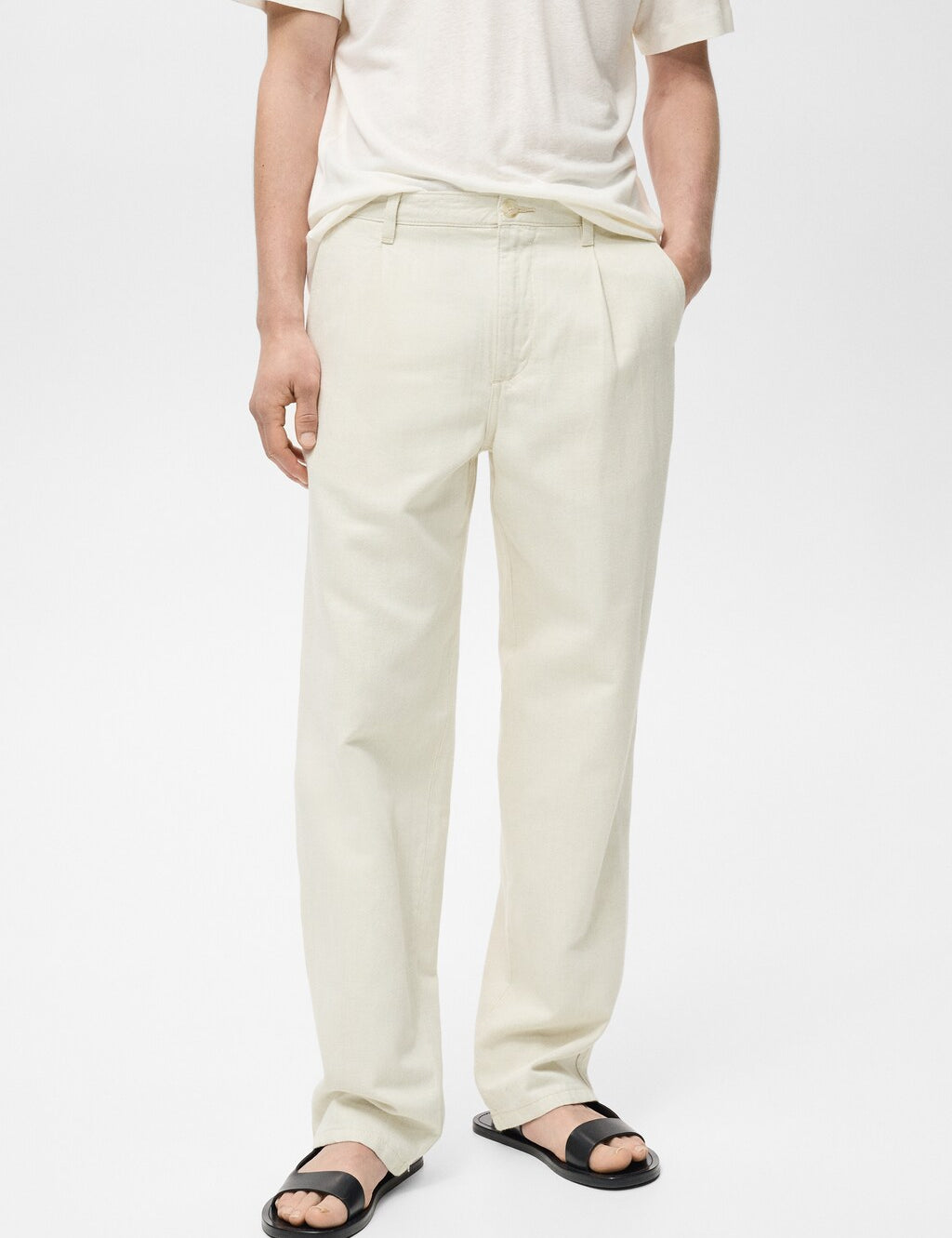 Mango jeans lucas in raw/unbleached