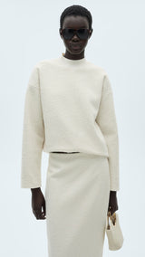 Mango skirt buble in raw/unbleached - D1