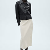 Mango skirt buble in raw/unbleached