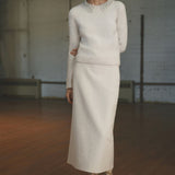 Mango skirt buble in raw/unbleached - D7