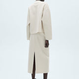 Mango skirt buble in raw/unbleached
