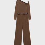 Mango jumpsuit mapy in brown - B