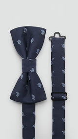 Mango bow tie tortoise in navy