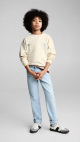 Mango sweatshirt golf in raw/unbleached