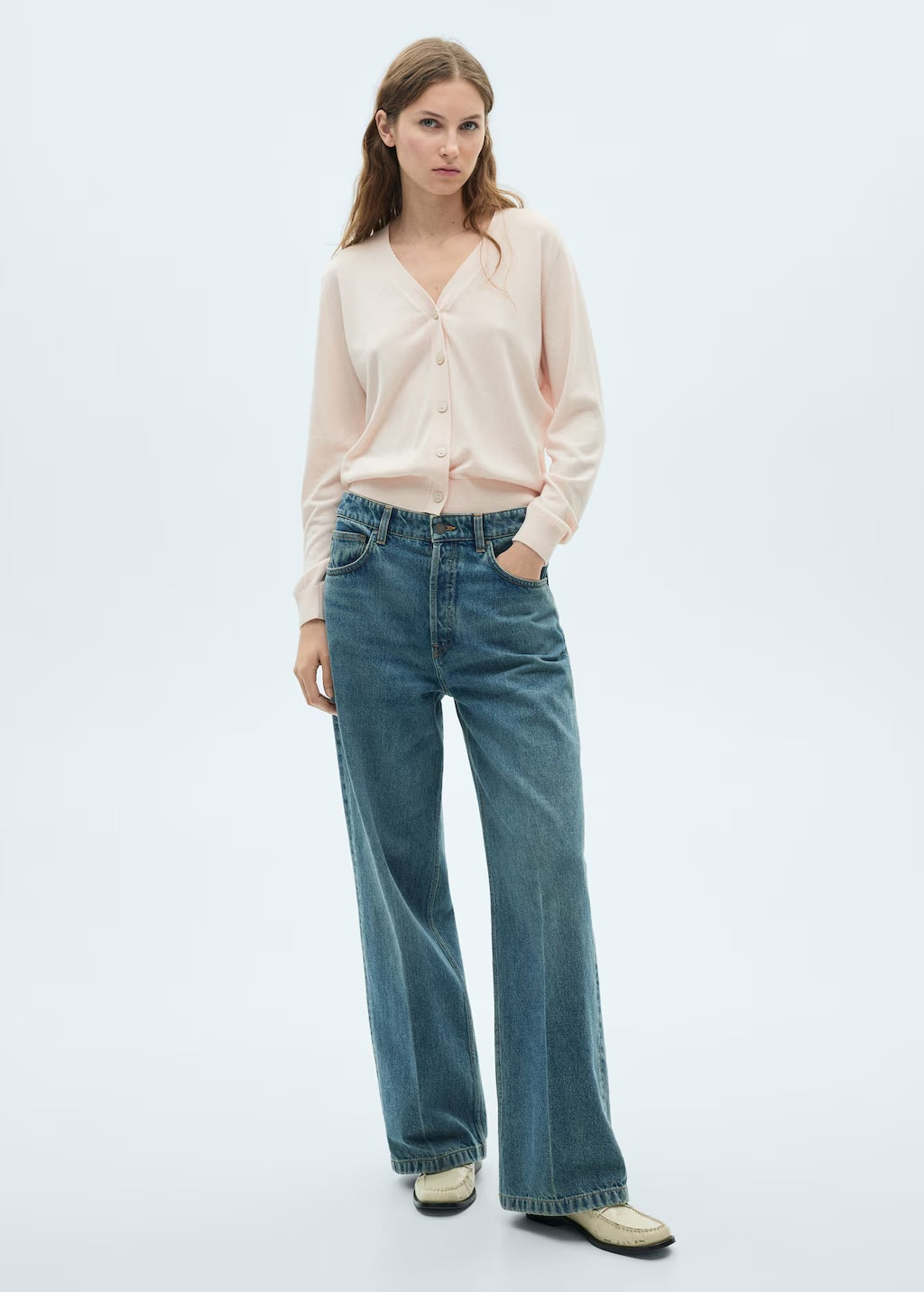 Mango cardigan luka in vintage pink - 99999999_01