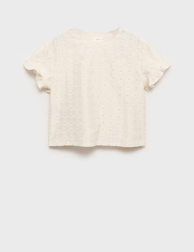 Mango blouse fina in raw/unbleached