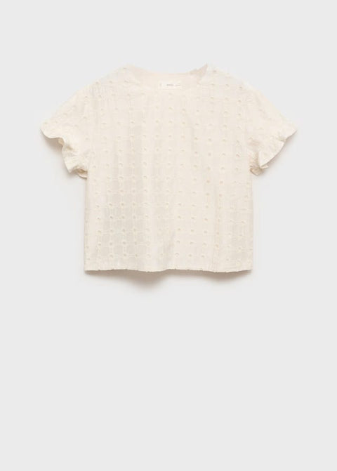 Mango blouse fina in raw/unbleached