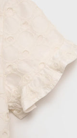 Mango blouse fina in raw/unbleached