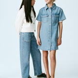 Mango dress andrea in medium denim - 99999999_01