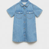 Mango dress andrea in medium denim - B