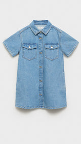 Mango dress andrea in medium denim - B