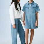 Mango dress andrea in medium denim - D6
