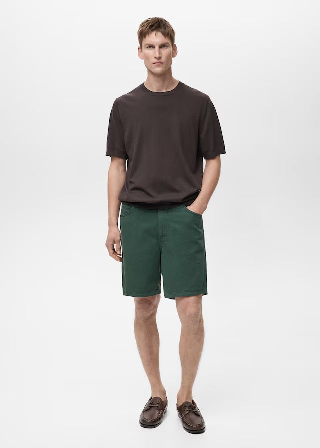 Mango bermudas jayb in bottle green - 99999999_01