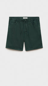 Mango bermudas jayb in bottle green - B