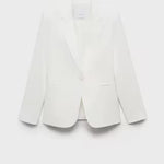 Mango blazer boreli in off white