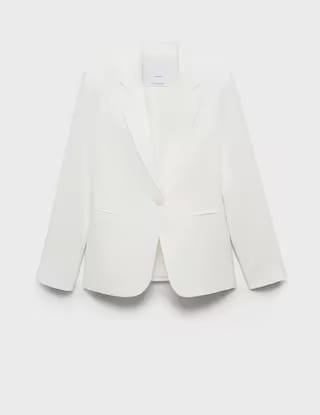 Mango blazer boreli in off white