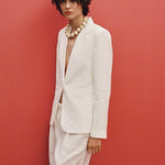 Mango blazer boreli in off white
