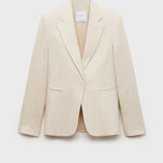 Mango blazer boreli in stone