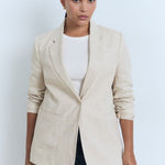 Mango blazer boreli in stone