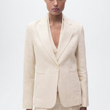 Mango blazer boreli in stone
