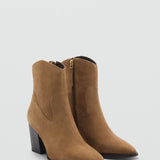 Mango ankle boots adri1 in tobacco
