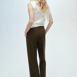 Mango trousers carlosw in khaki