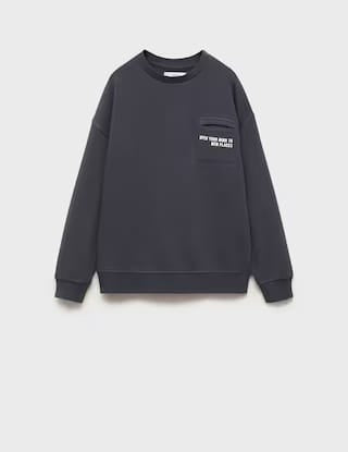 Mango sweatshirt festival in anthracite