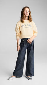 Mango sweatshirt etoiles in yellow