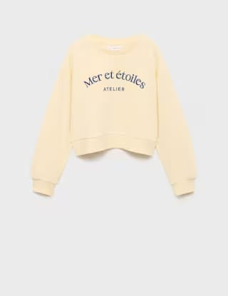 Mango sweatshirt etoiles in yellow