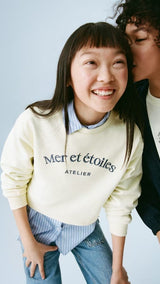 Mango sweatshirt etoiles in yellow